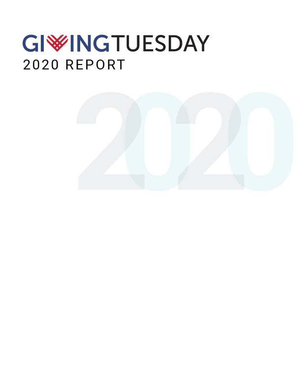 Book cover of the GivingTuesday report 2020