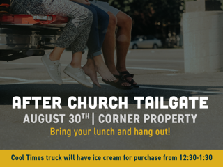 Flyer for an After Church Tailgate 