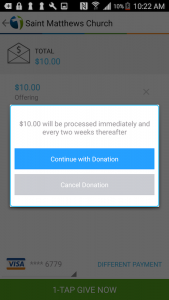 Recurring Donations for Android