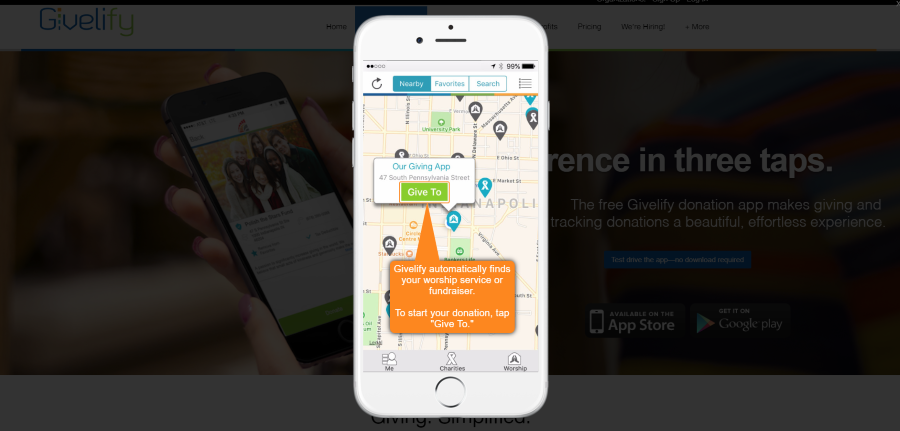 Test Drive the Givelify Mobile Giving App